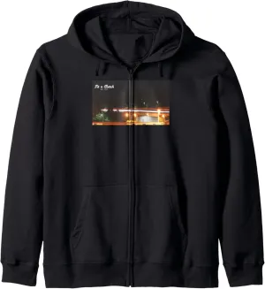 Midnight Rush Graphic Zip Hoodie