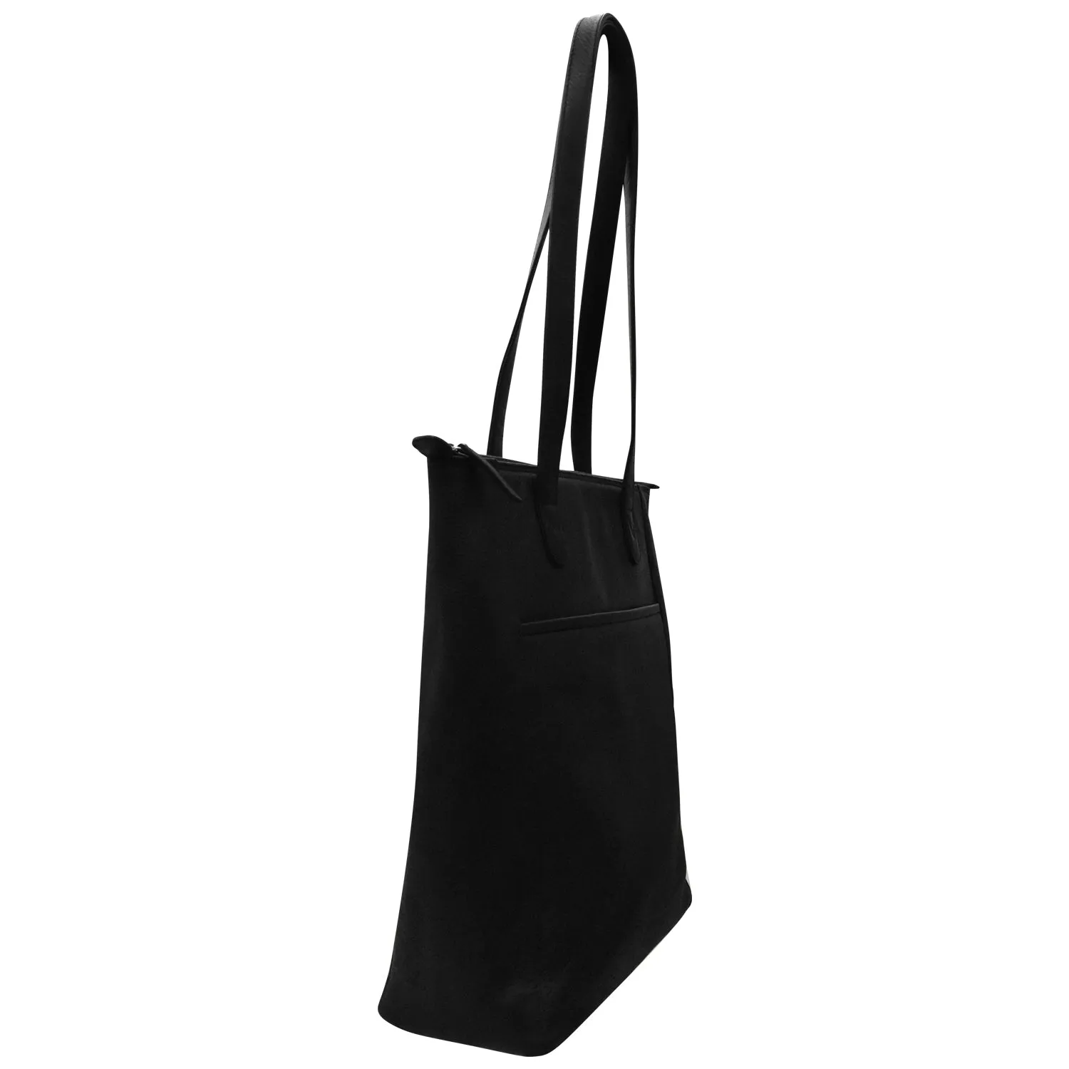 North South Tote with Metallic Zip