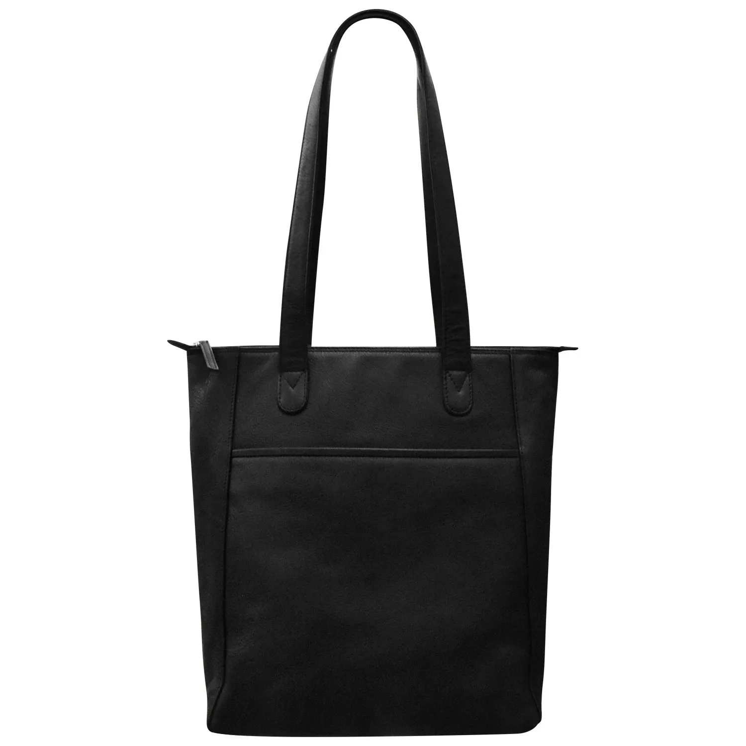 North South Tote with Metallic Zip