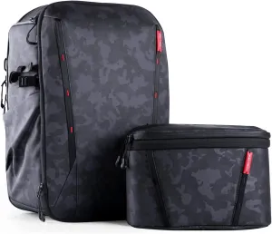 PGYTECH OneMo 2 25L-33L Camera Backpack with Shoulder Bag for 16 Laptop for Photographers, Waterproof DSLR Backpack for Canon/Nikon/Sony, Drone Backpack for DJI Mini 3 Pro/Mavic 3/ FPV(Olivine Camo)