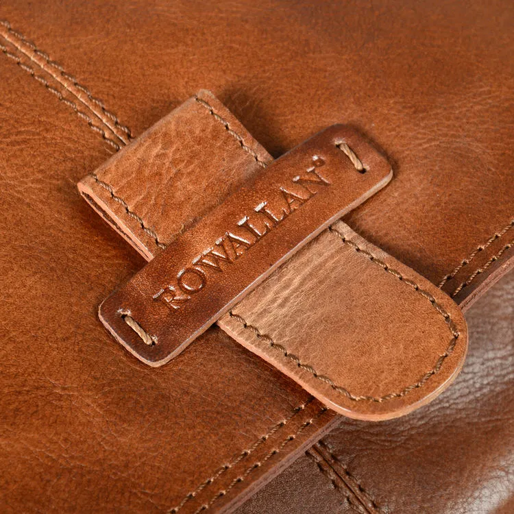Rowallan Explorer Full Flap Leather Messenger Bag