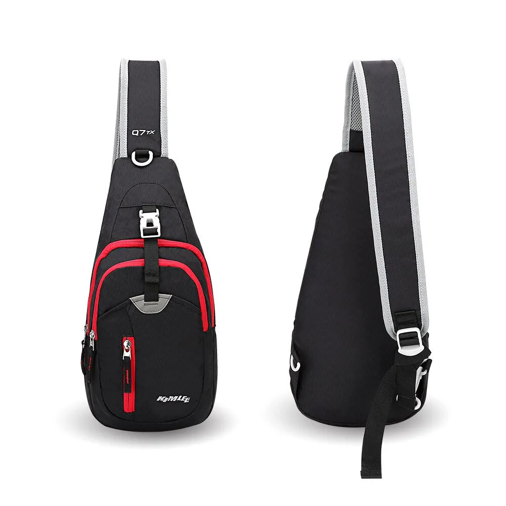 Sidiou Group Outdoor Sport Bag Crossbody Pack Chest Shoulder Sling Backpack Lightweight Pouch