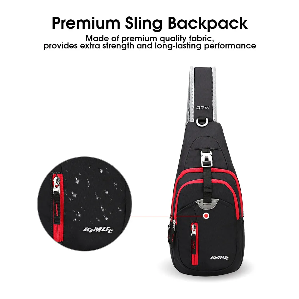 Sidiou Group Outdoor Sport Bag Crossbody Pack Chest Shoulder Sling Backpack Lightweight Pouch