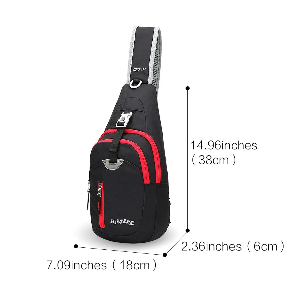 Sidiou Group Outdoor Sport Bag Crossbody Pack Chest Shoulder Sling Backpack Lightweight Pouch