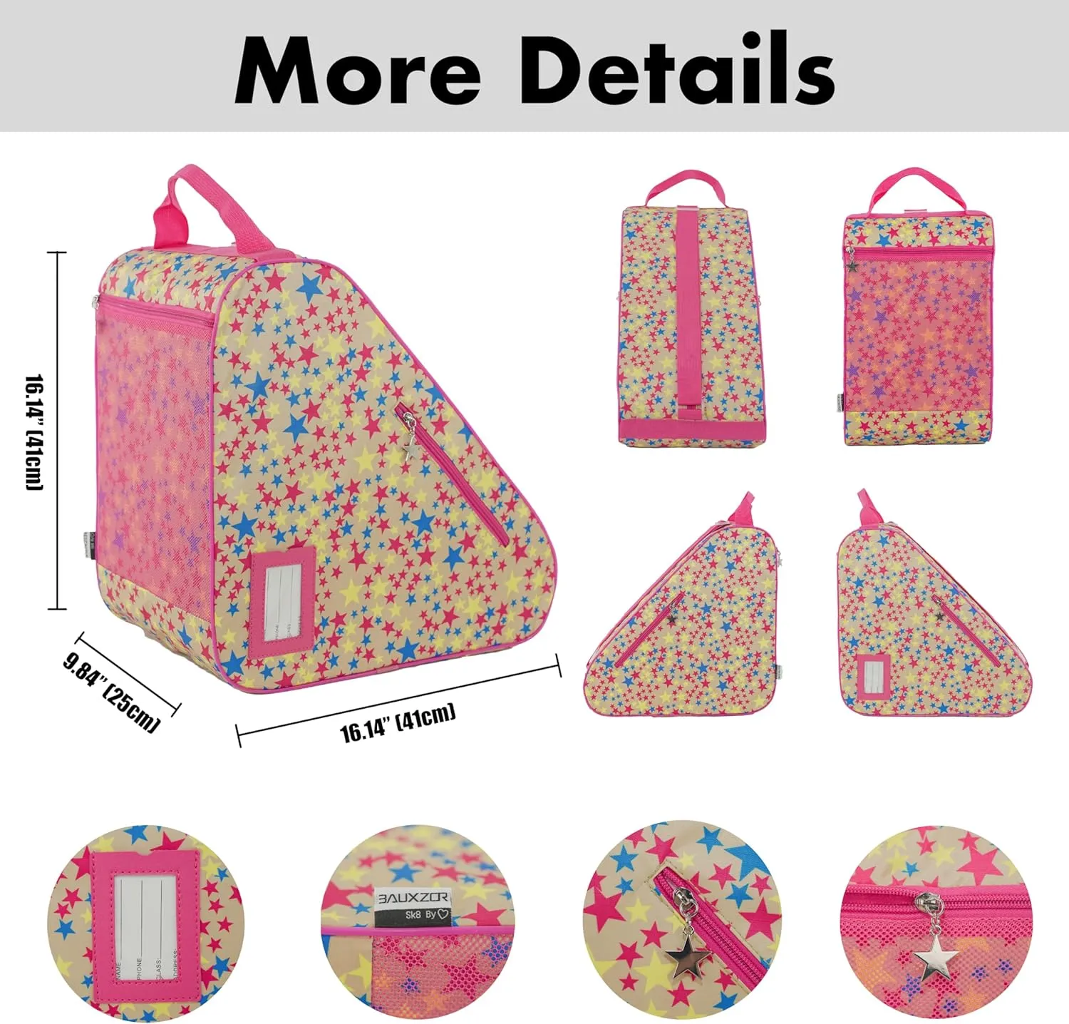 Skate Bags for Roller Skates, Ice Skates, Quad Skates, Inline Skates, Rollerblades, Figure Skates, Skate Accessories for Kids and Adults