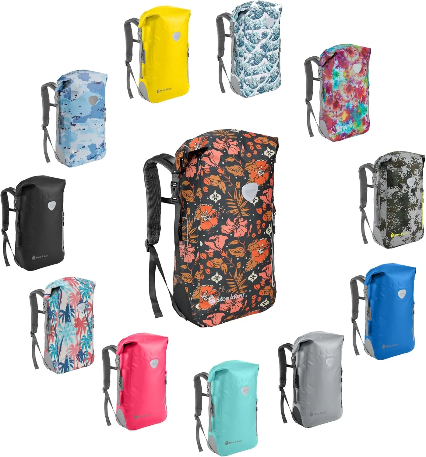 Skog  Kust BackSak Heavy Duty Waterproof Backpack - Gear Bag for Sports, Travel, & More - 25 & 35 Liter Sizes