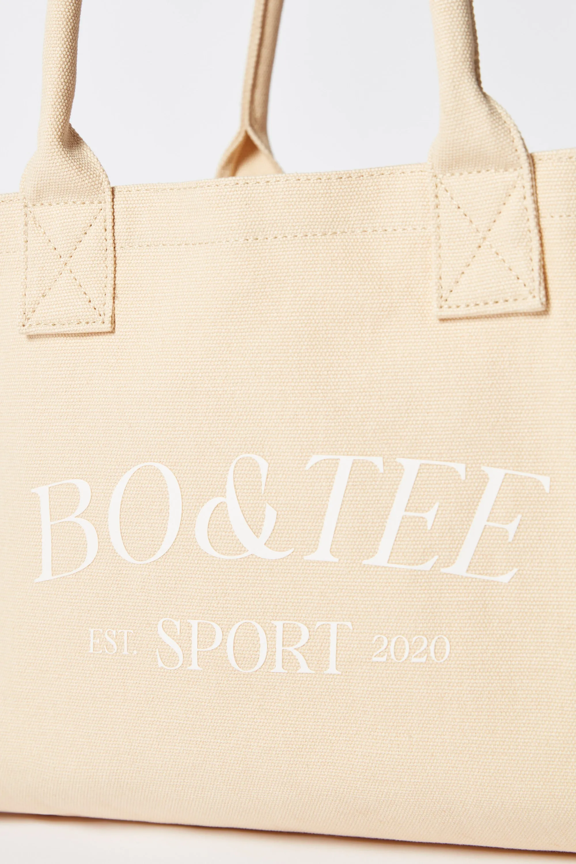 Small Canvas Tote Bag in Beige