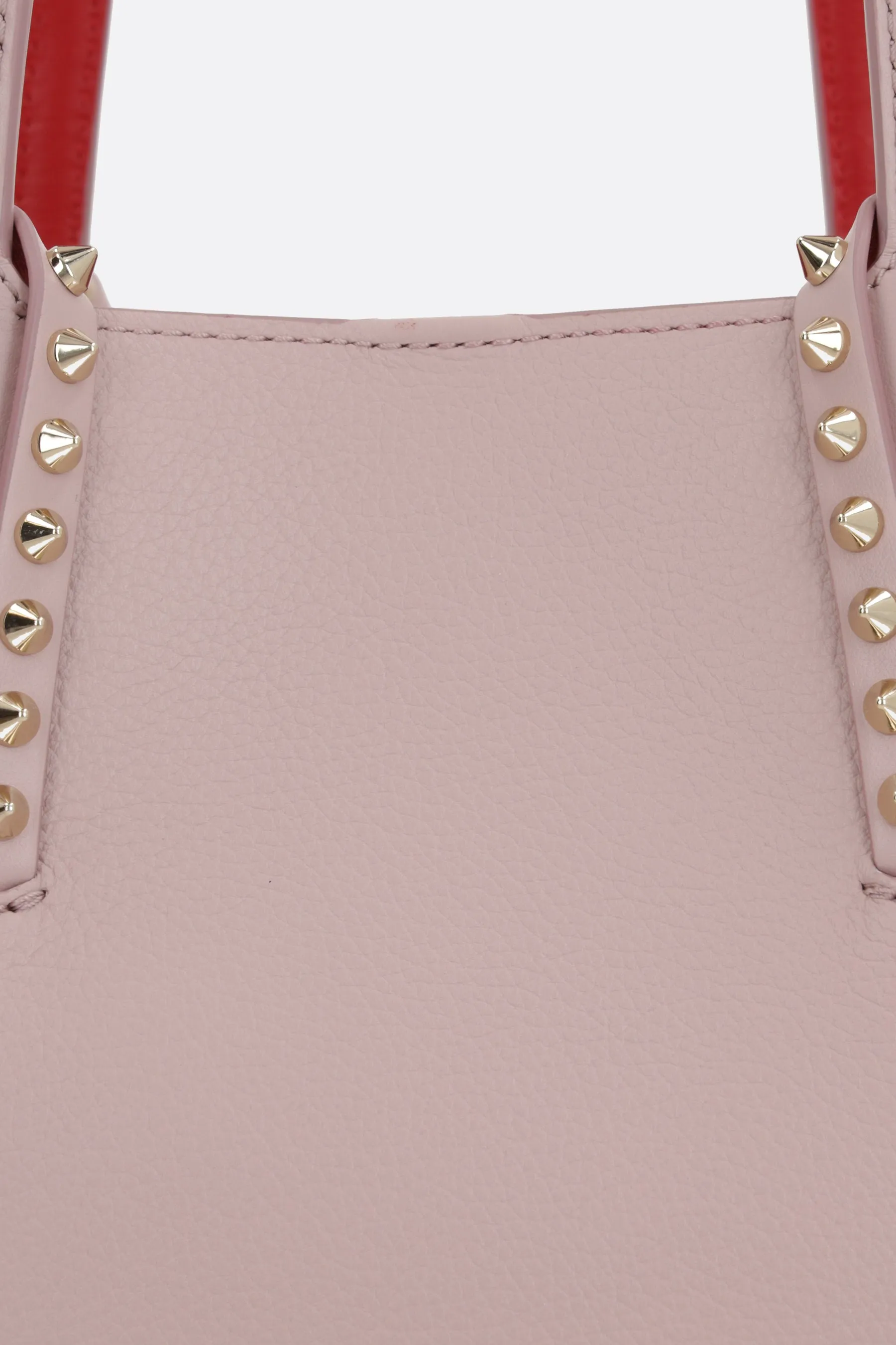 Studded Calfskin Leather Tote Bag