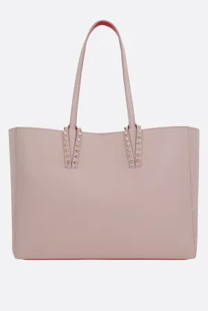 Studded Calfskin Leather Tote Bag