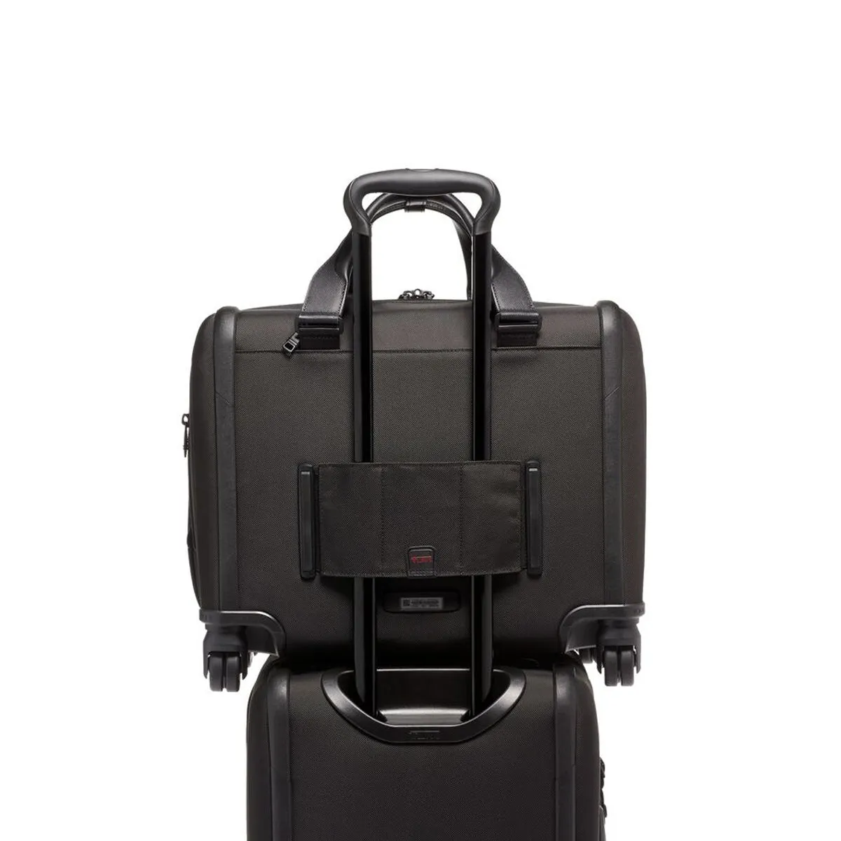 Tumi Alpha Deluxe Wheeled Brief - Black