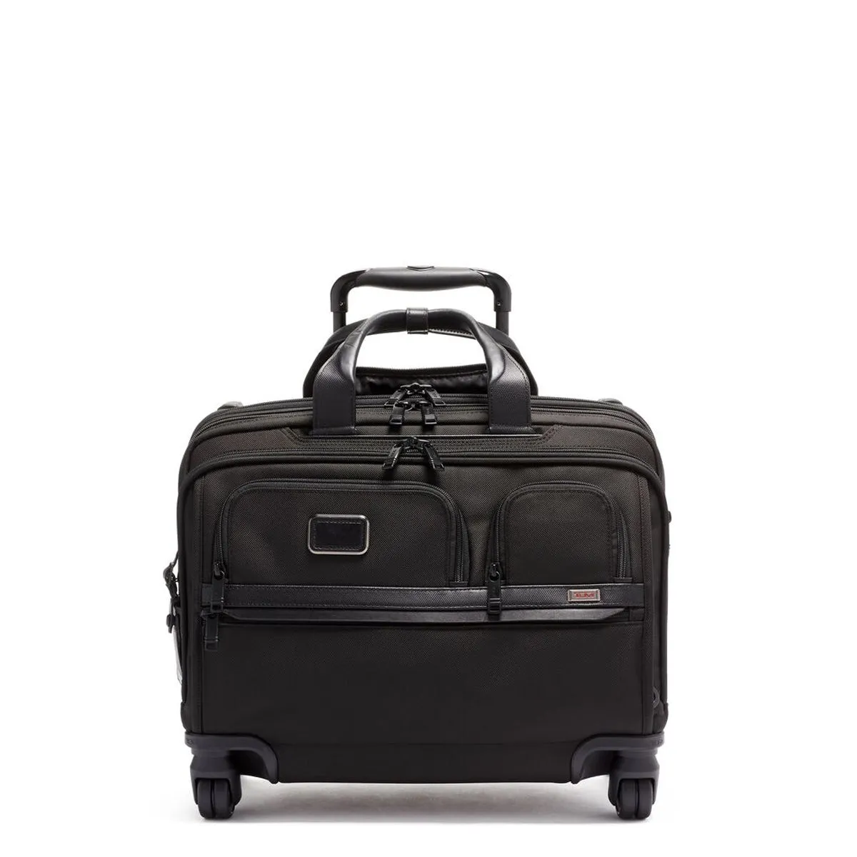 Tumi Alpha Deluxe Wheeled Brief - Black