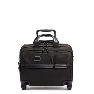 Tumi Alpha Deluxe Wheeled Brief - Black