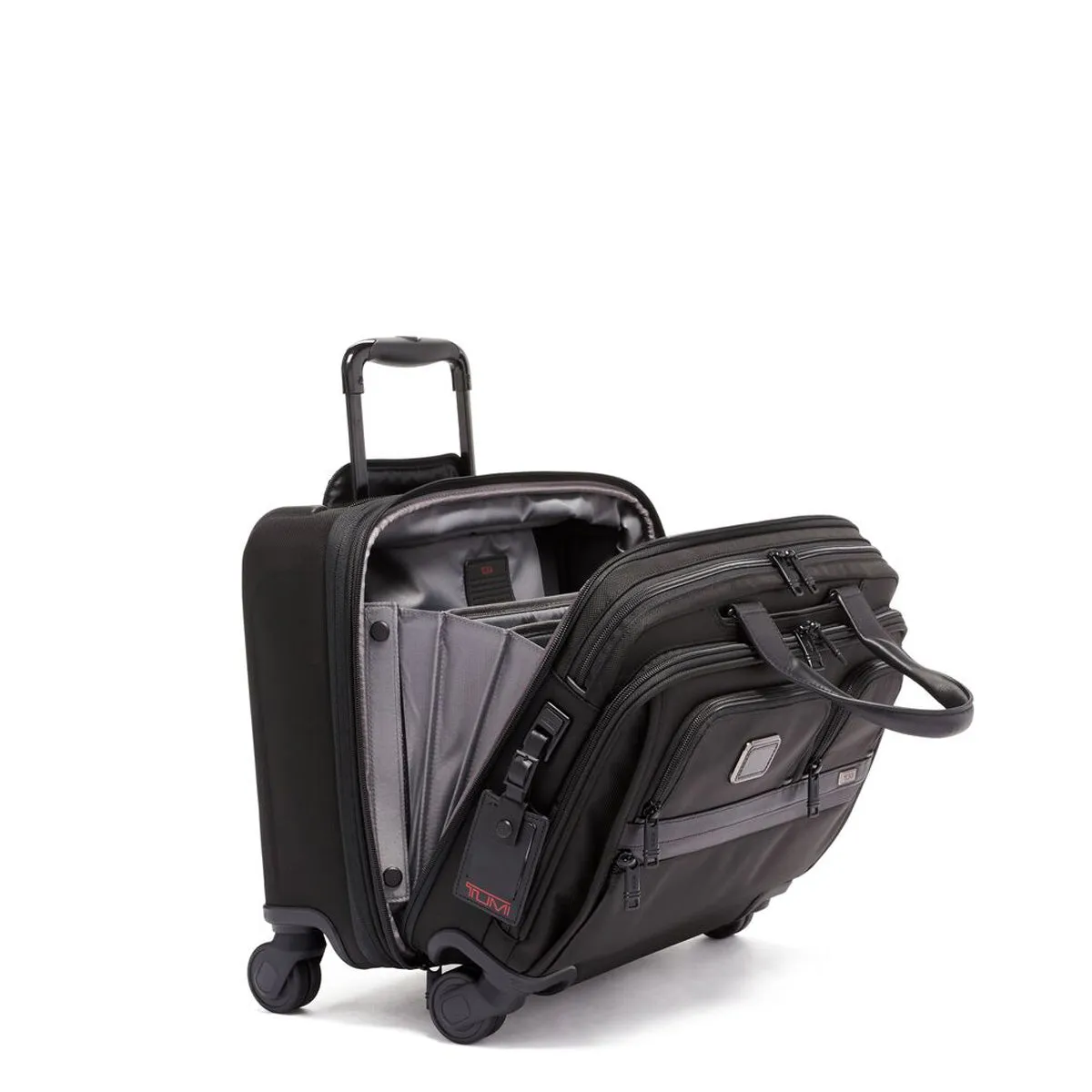 Tumi Alpha Deluxe Wheeled Brief - Black