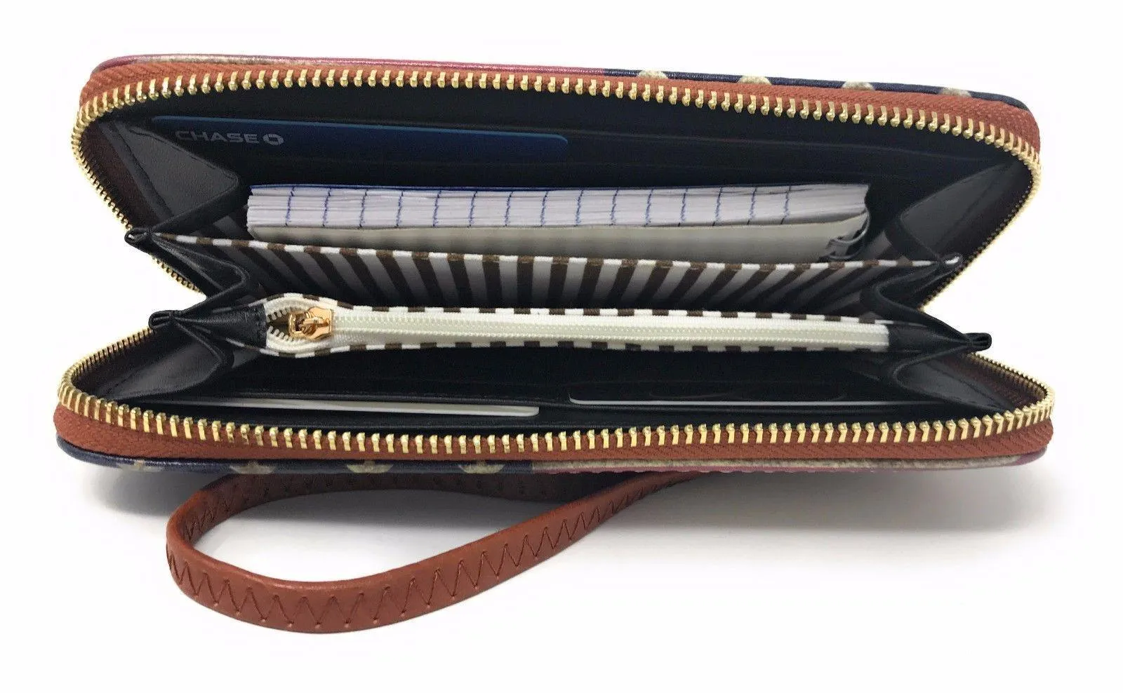 USA Flag Tote Satchel Handbag Wristlet Gift Set For Women Wife Mom Girlfriend