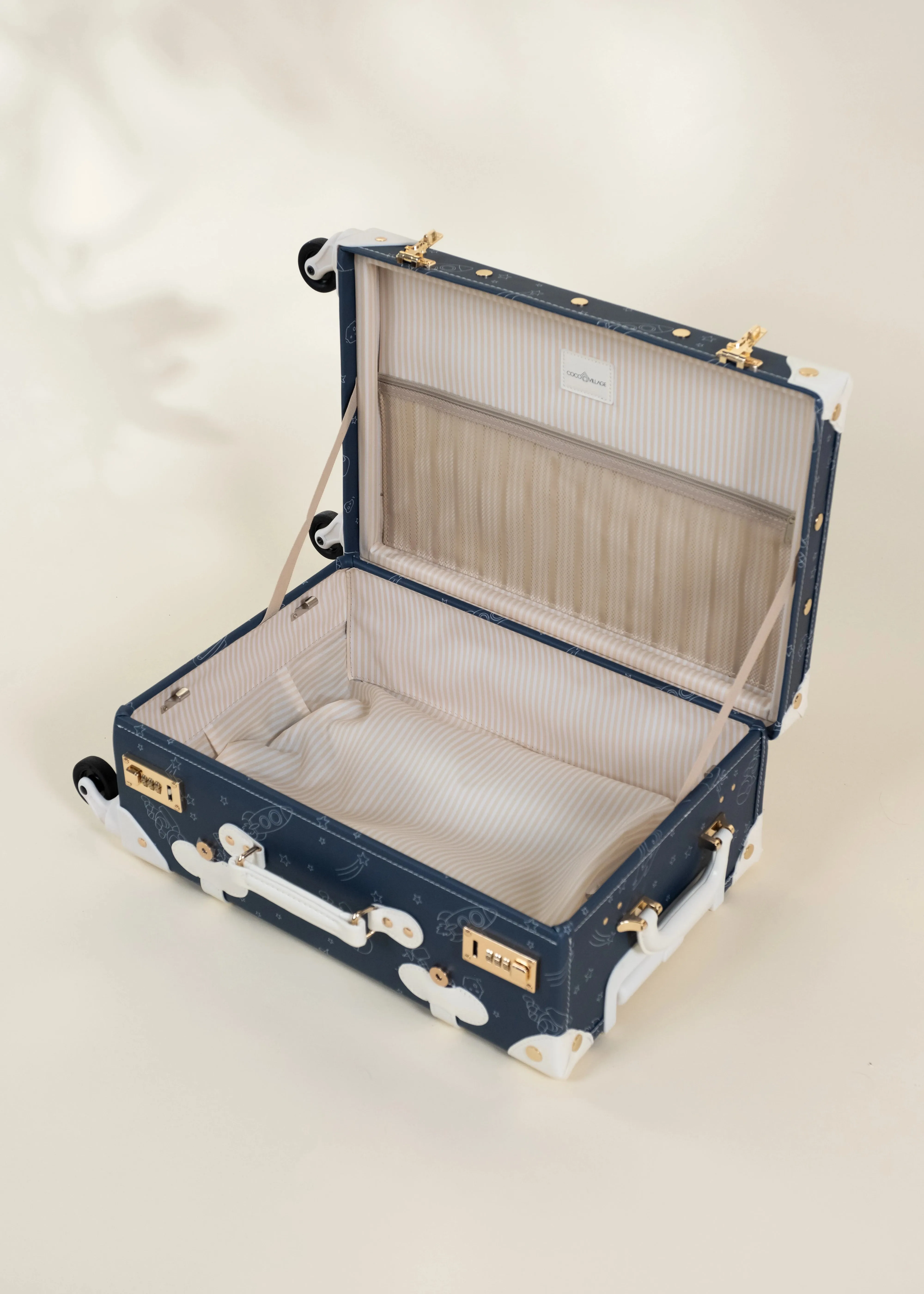 Vegan Leather Carry-On Suitcase - Space