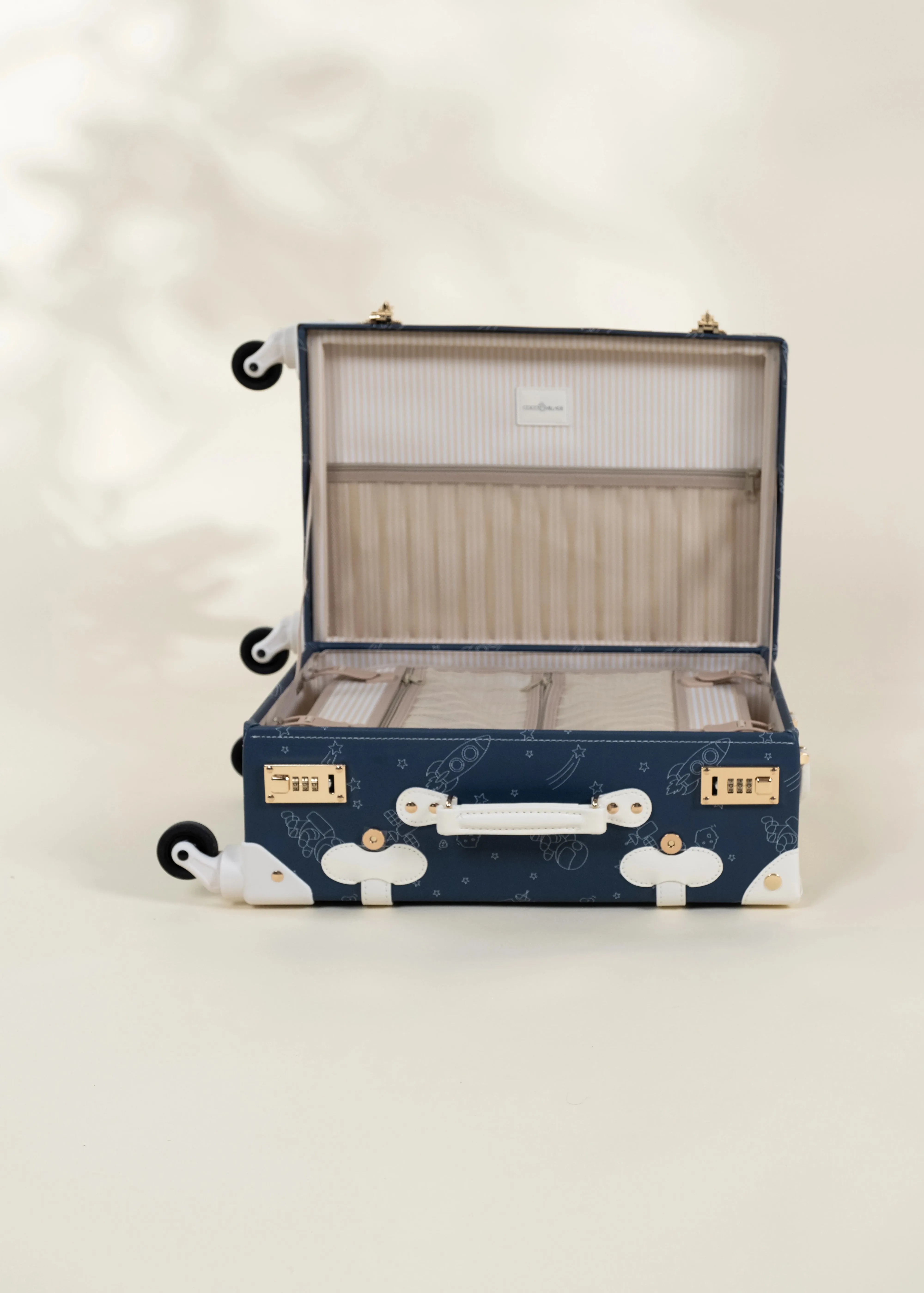 Vegan Leather Carry-On Suitcase - Space