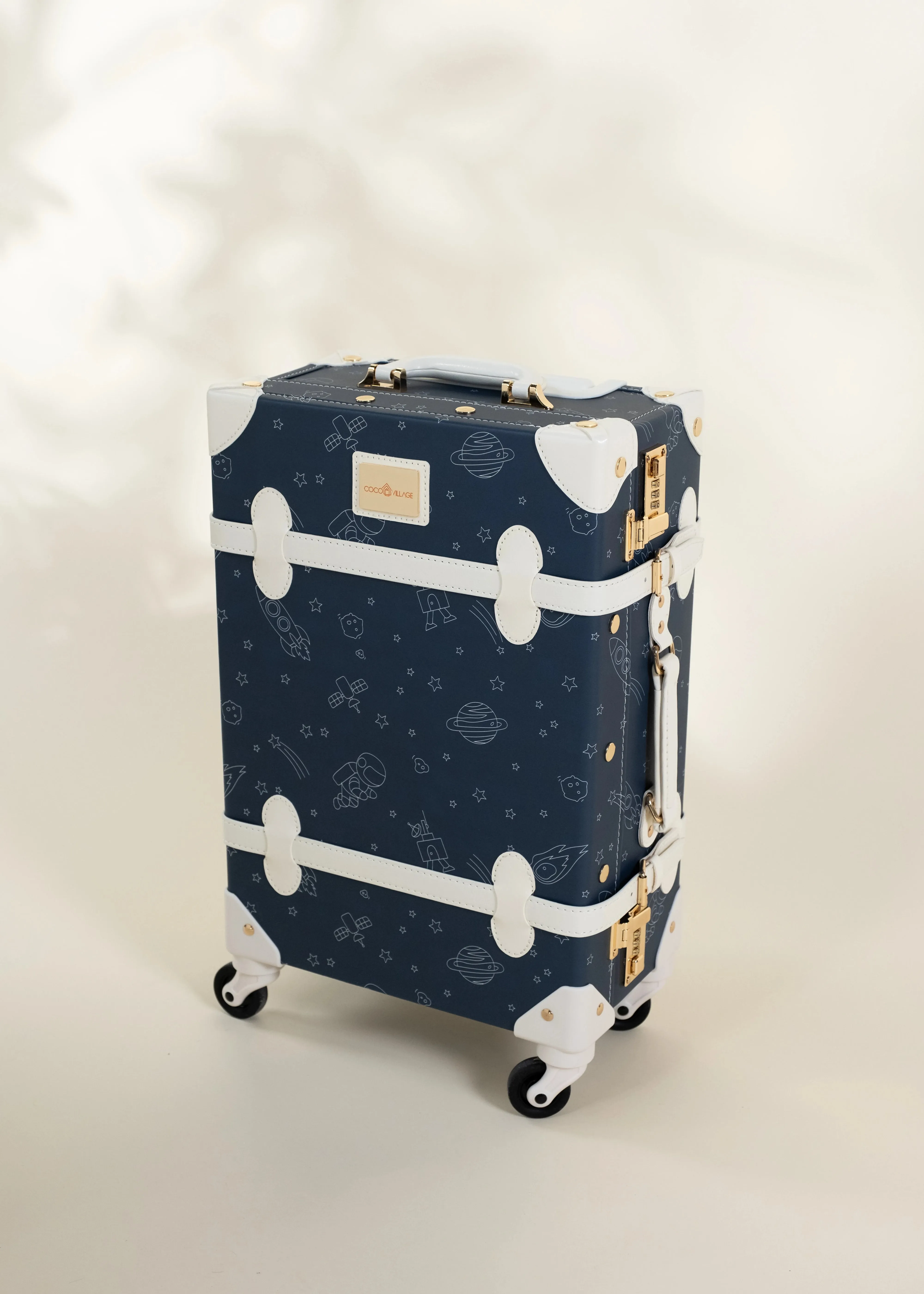 Vegan Leather Carry-On Suitcase - Space