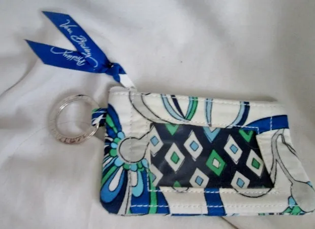 VERA BRADLEY Vegan Quilted Bag Satchel Tote WHITE BLUE GREEN GRAY SWIRLY SWIRL