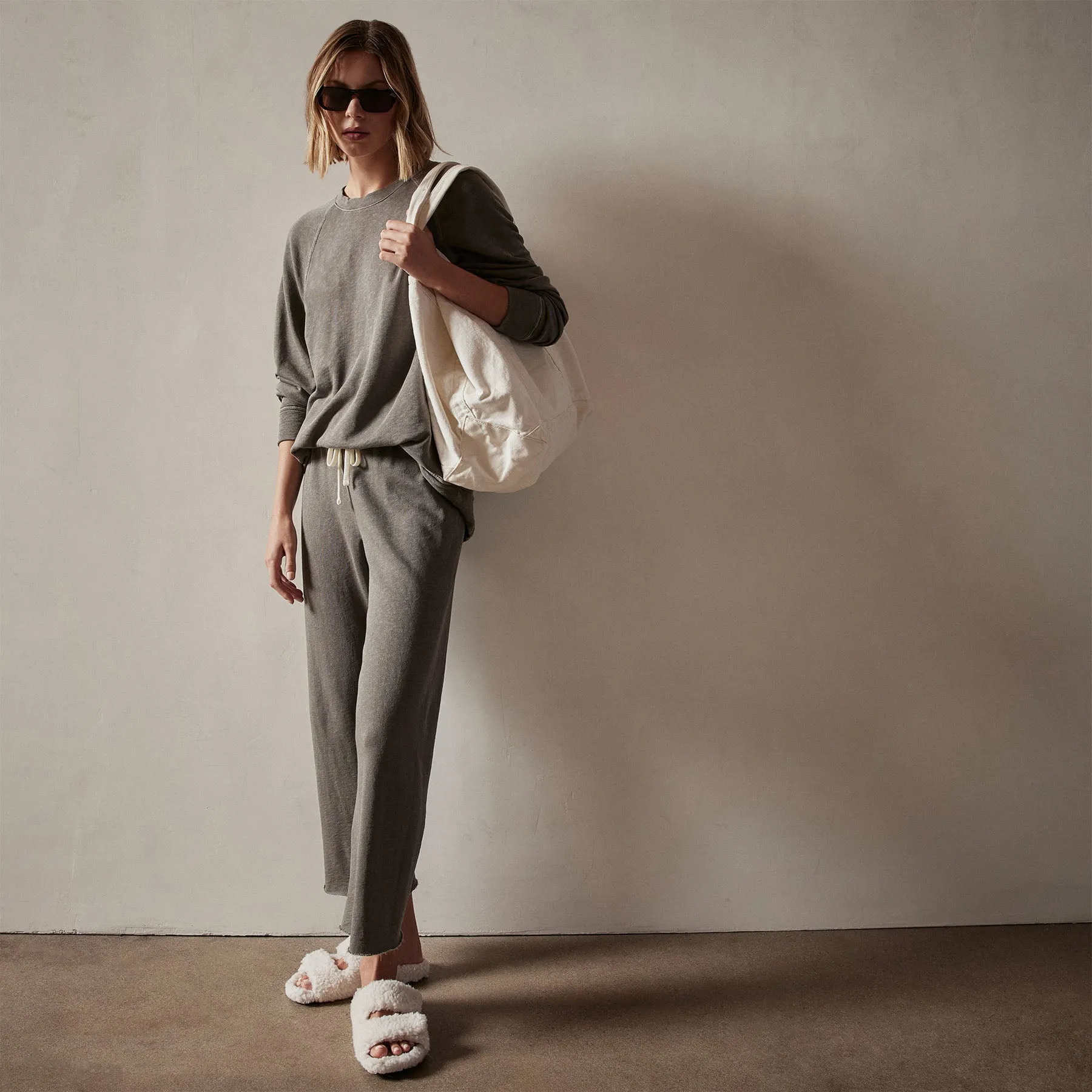 Vintage French Terry Relaxed Sweatshirt - Burro Pigment