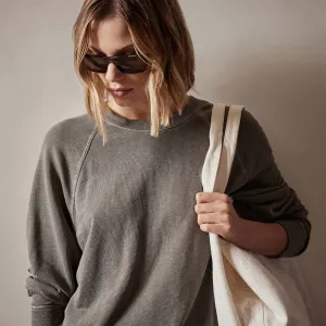 Vintage French Terry Relaxed Sweatshirt - Burro Pigment
